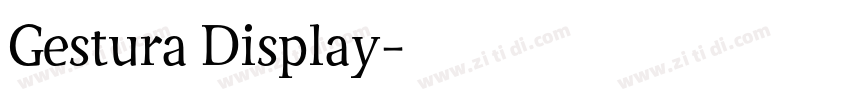 Gestura Display字体转换